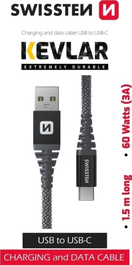 Sourcing USB-A til USB-C 1,5 m Grå Kabel Sourcing USB-A til USB-C 1,5 m Grå Kabel