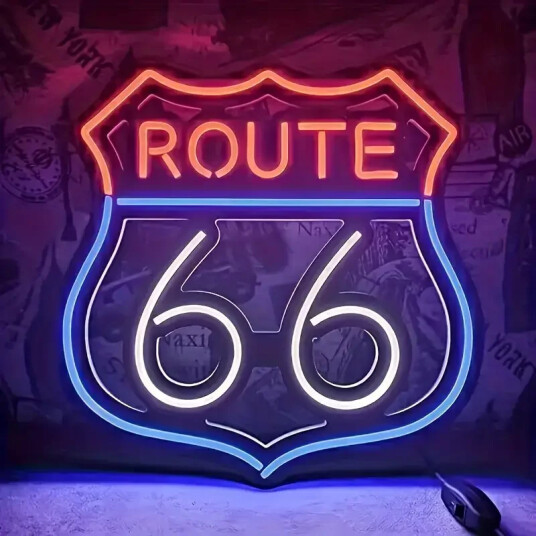 Route 66 Neon-skilt.