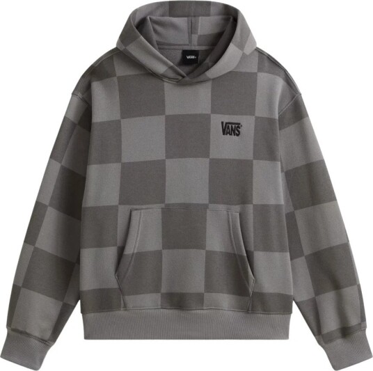 VANS Tonal Check Stretch Logo Pullover PEWTER S