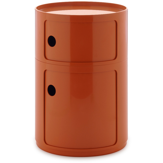 Kartell Componibili New Big Oppbevaring Med 2 Rom Oransje