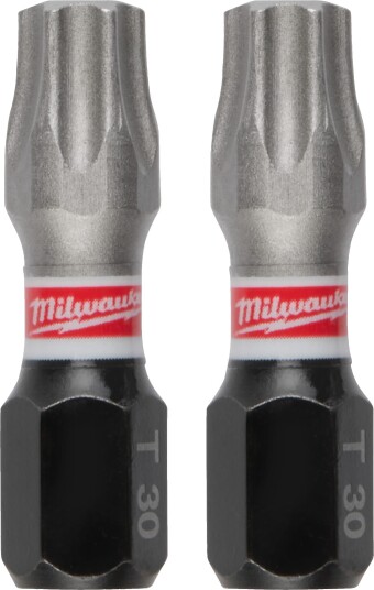 Milwaukee T30 Shockwave 25mm 3-pakning Torx Bits til Elektroverktøy