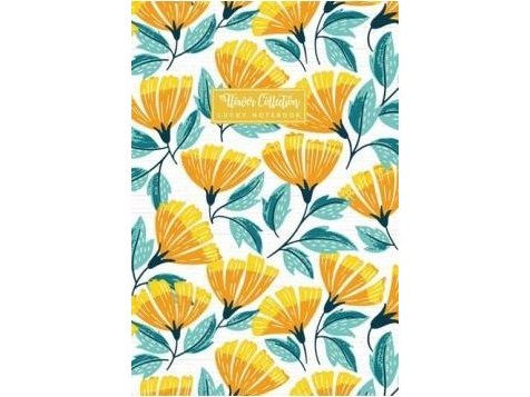 Fresh Frisk Dekorativ Notatbok 143x210 64K Rutete Blomster