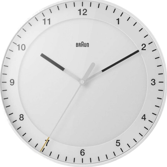 Braun Vegglokke analog 30 cm hvit Braun Vegglokke analog 30 cm hvit