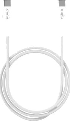 Puro Plain USB C USB C PD kabel 2m hvit CUSBCUSBC2MTWHI