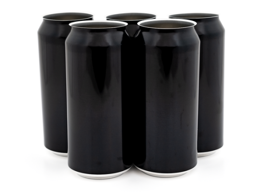 Sort ølboks 440ML - 162 Stk