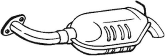 Bakre eksospotte BOSAL 171 019 Bakre eksospotte BOSAL 171 019