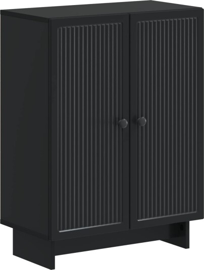 vidaXL Baderom Oppbevaringsskap EDE Svart 59,5 x 31 x 80 cm