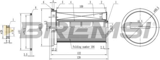 Drivstoffilter BREMSI FE0768 Drivstoffilter BREMSI FE0768