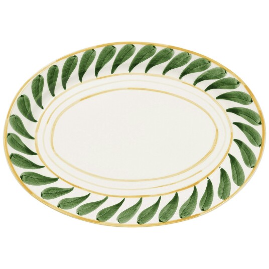 Pick A Poppy Swirl Serveringsfat 32 cm Grønn