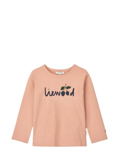 Liewood Apia Placement Longsleeve T Shirt Pink 74/80