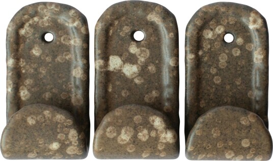 Hook Veggkrok 3-pk, Brown Dot