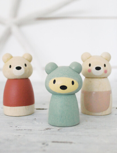 Tender Leaf Bear Family - Multi/patterned - ONE SIZE Tender Leaf Bear Family - Multi/patterned - ONE SIZE