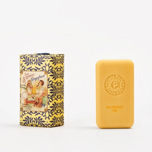 Claus Porto Barbear Grapefruit Fig Wax Sealed Soap Bar
