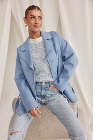 ROCKANDBLUE Harper Coat Light Blue 34