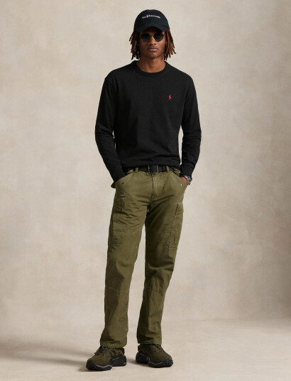 Polo Ralph Lauren Classic Fit Jersey Long-Sleeve T-Shirt - Black - XL Polo Ralph Lauren Classic Fit Jersey Long-Sleeve T-Shirt - Black - XL
