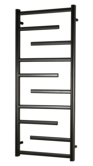 Kriss Sirius Håndkletørker t/Sentral-/Fjernvarme 1169x500 mm, Sort