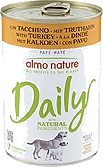 Almo Nature Daily Våtfôr Dog Tyrkia 6 X 400 G