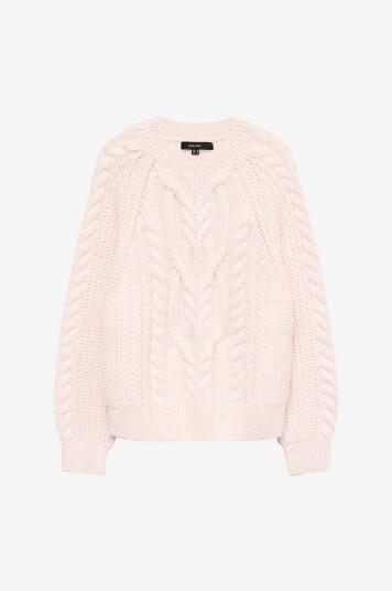Vero Moda Pullover Vmjada Ls O Neck Cable Rosa