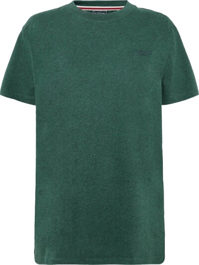 Superdry Essential Stacked Logo Emb Tee Green XXL