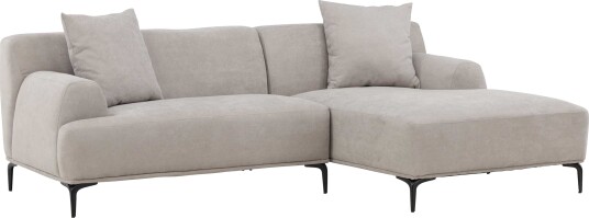 Venture Design Viskan 3-seters sofa Svart/ljusgrå Grå