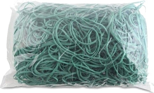 Office Products Oppskriftstrikker Ø 80 Mm 1,5X3 Mm 60% Gummi 1000 G Krympepakke Grønn