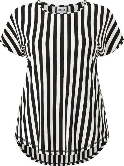 Gozzip Topp GGitte T shirt striped Svart