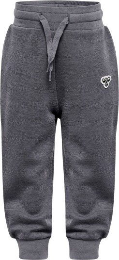 Hummel Dark Grey Melange Mini Ull Bukser Bee 86 Hummel Dark Grey Melange Mini Ull Bukser Bee 86