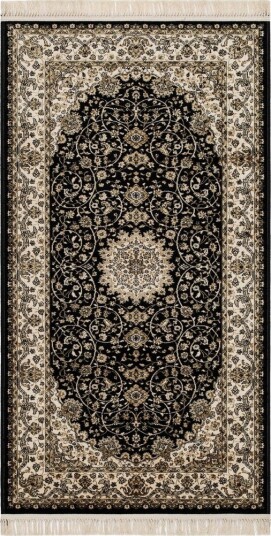 Teheran Wiltonmatte Rektangulær 80x150 cm - Svart