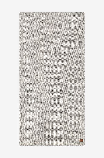 Gåsøya Ullteppe Håndvevd 75x200 cm Grå Barnerom