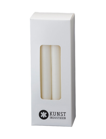 Kunstindustrien Italian Church Candles 1,3 Cm X 13 Cm 12 Pce.   White   H13CM