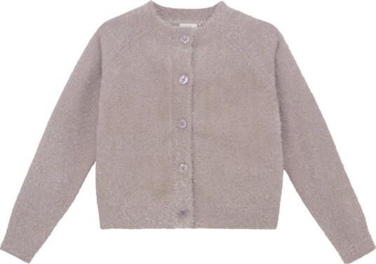 Minymo Cardigan Knit W. Glitter Pink 140 Minymo Cardigan Knit W. Glitter Pink 140