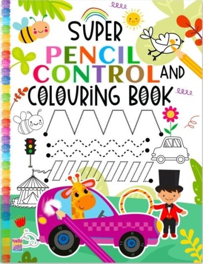 Super Pencil Control And Colouring Book