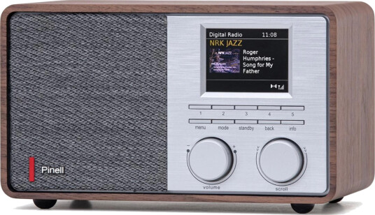 Pinell Supersound 201 DAB+ Digitalradio med Bluetooth Valnøtt Pinell Supersound 201 DAB+ Digitalradio med Bluetooth Valnøtt