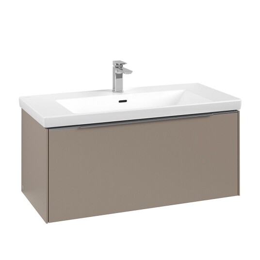 Villeroy & Boch  Subway 3.0 Servantskap m/1 skuff 973x429x478 mm Taupe Matt