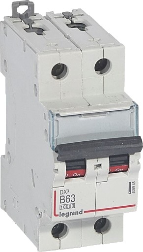 Legrand DX³ MCB automatsikring B63 2P 2M 10/16kA