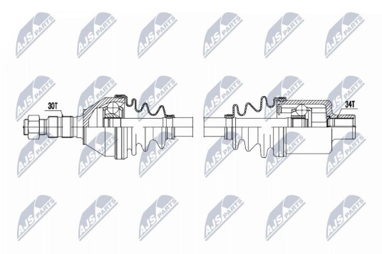 Nty Drivaksel NTY NPW PL 159 Nty Drivaksel NTY NPW PL 159