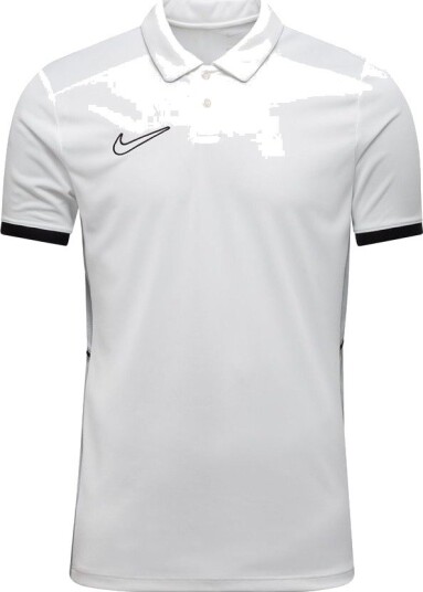 Nike Polo Dri FIT Academy 25   Hvit/Svart/Grå Barn størrelse XS: 122 128 cm