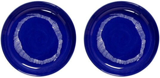 Serax Ottolenghi Feast dyp tallerken Ø22 cm 2 pakning Dark blue stripes white