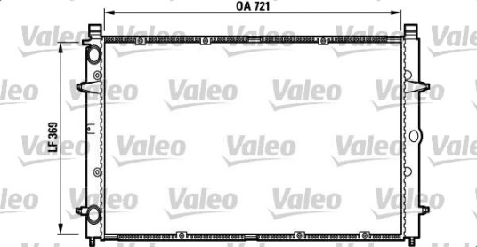 VALEO 732397 Radiator motorkjøling VALEO 732397 Radiator motorkjøling