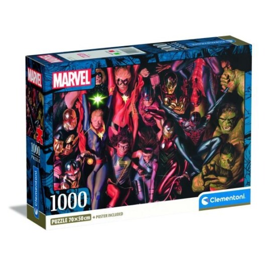 Clementoni Puslespill 1000 Brikker Marvel The Avengers