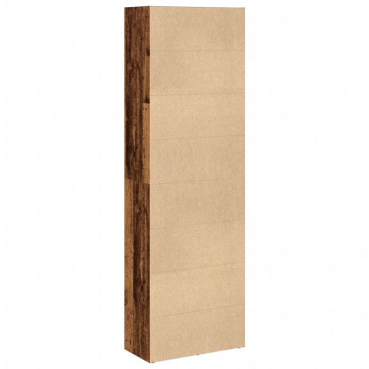 Bokhylle gammelt tre 60x30x189 cm konstruert tre