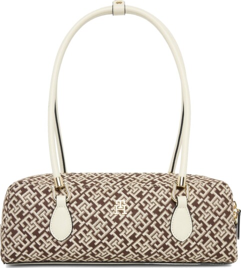 Tommy Hilfiger Th Grace Shoulder Bag Jacquard Cream ONE SIZE
