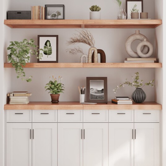 vidaXL Vegghylle lysebrun 160x50x6 cm behandlet heltre eik