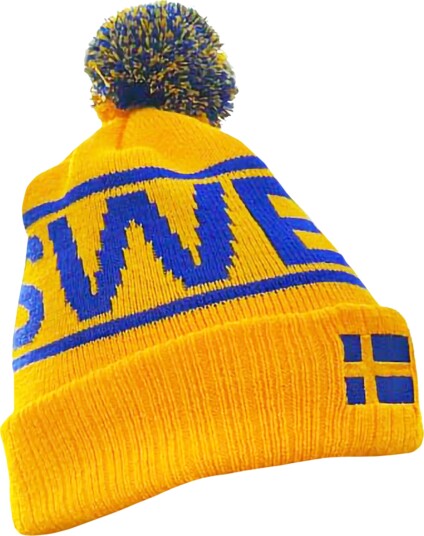 Netshirt Strikket Lue Pom Pom Sweden Winter Retro One size 39871-C