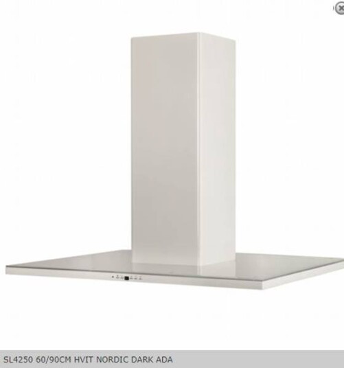 Silverline Nordic Dark Ada 90cm Fritthengende Ventilator med Belysning - Hvit Silverline Nordic Dark Ada 90cm Fritthengende Ventilator med Belysning - Hvit