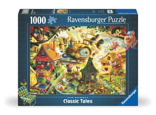 Puslespill 1000 Se Opp Små Griser Ravensburger Puslespill 1000 Se Opp Små Griser Ravensburger