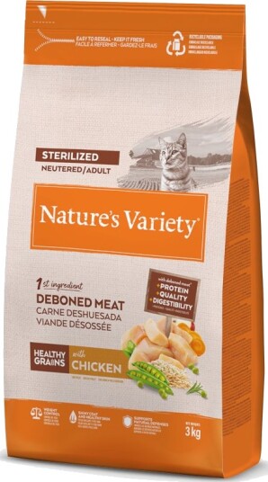 Nature’S Variety Tørrfôr Nature'S Variety Healthy Grains Sterilised Kylling 3 kg