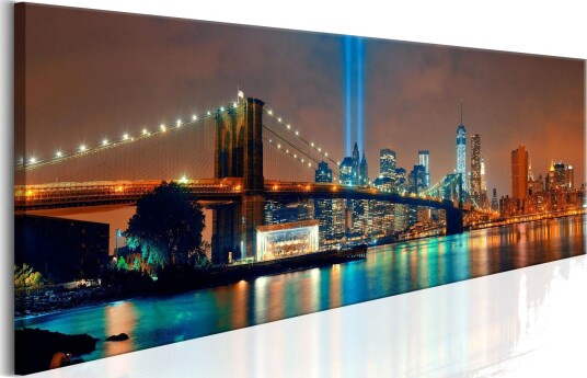 Bilde New York: Beautiful Night 135x45 Artgeist sp. z o. o.
