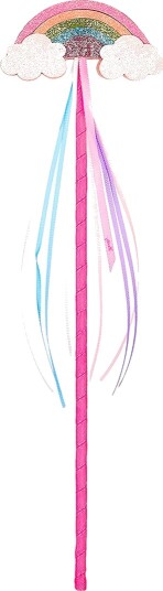 Souza Kostymer Tryllestav m. Regnbue Rosa Souza OneSize Kostymer 107125-NC