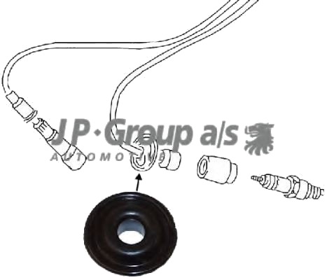 JP GROUP 8192000206 Tetning, tennplugg stamme